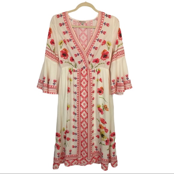 JEALOUS TOMATO Floral Midi DRESS S Bell Poppies - Picture 4 of 12